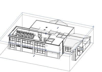 Architect drawings of expansion, internal and external