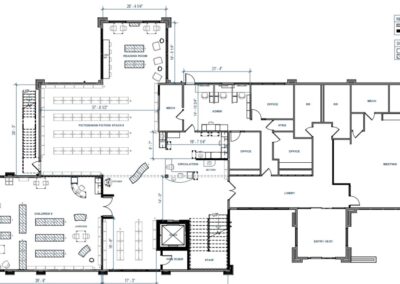 First Floor Library Expansion Plan