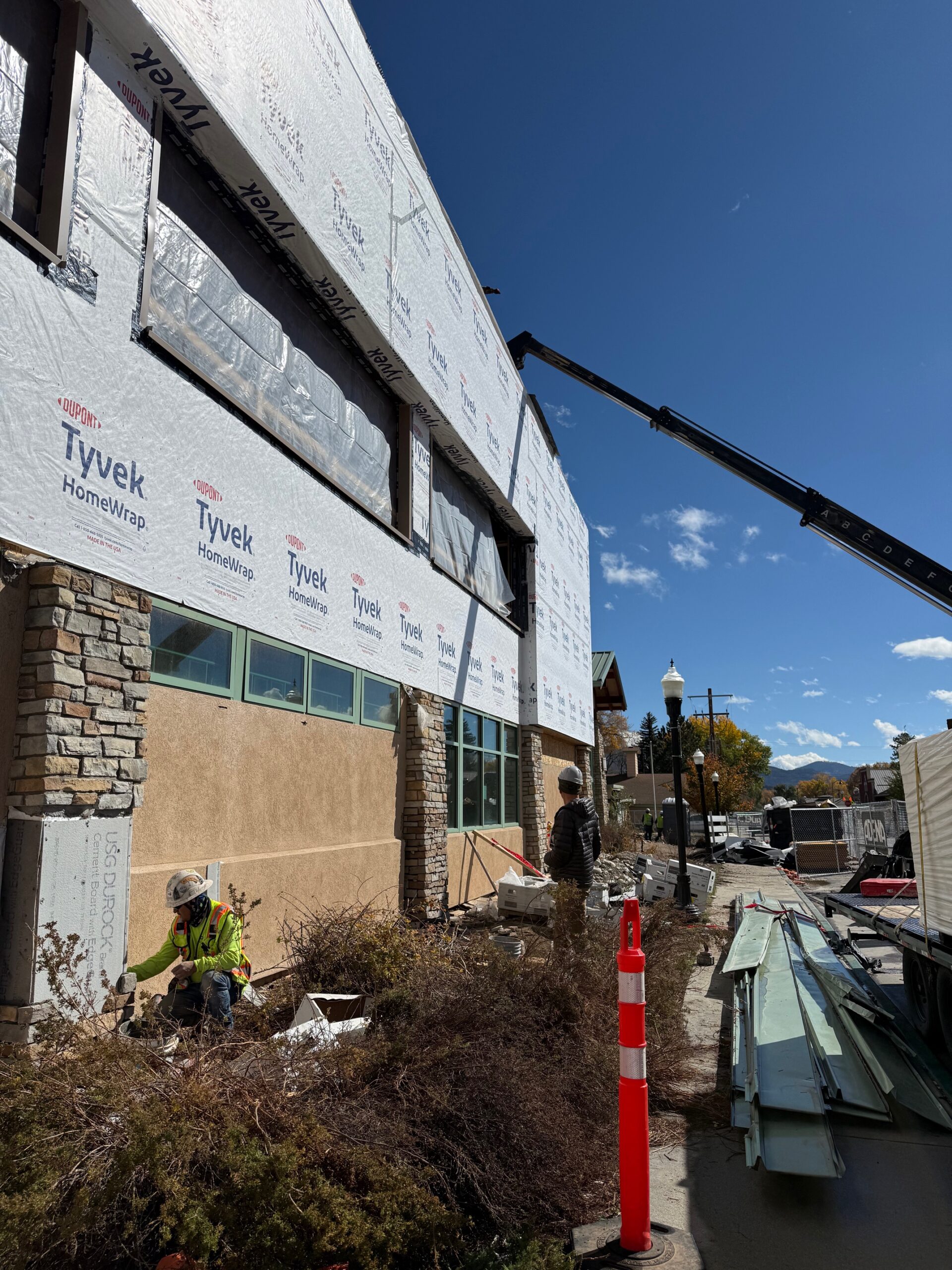 Masonry and exterior sheathing work