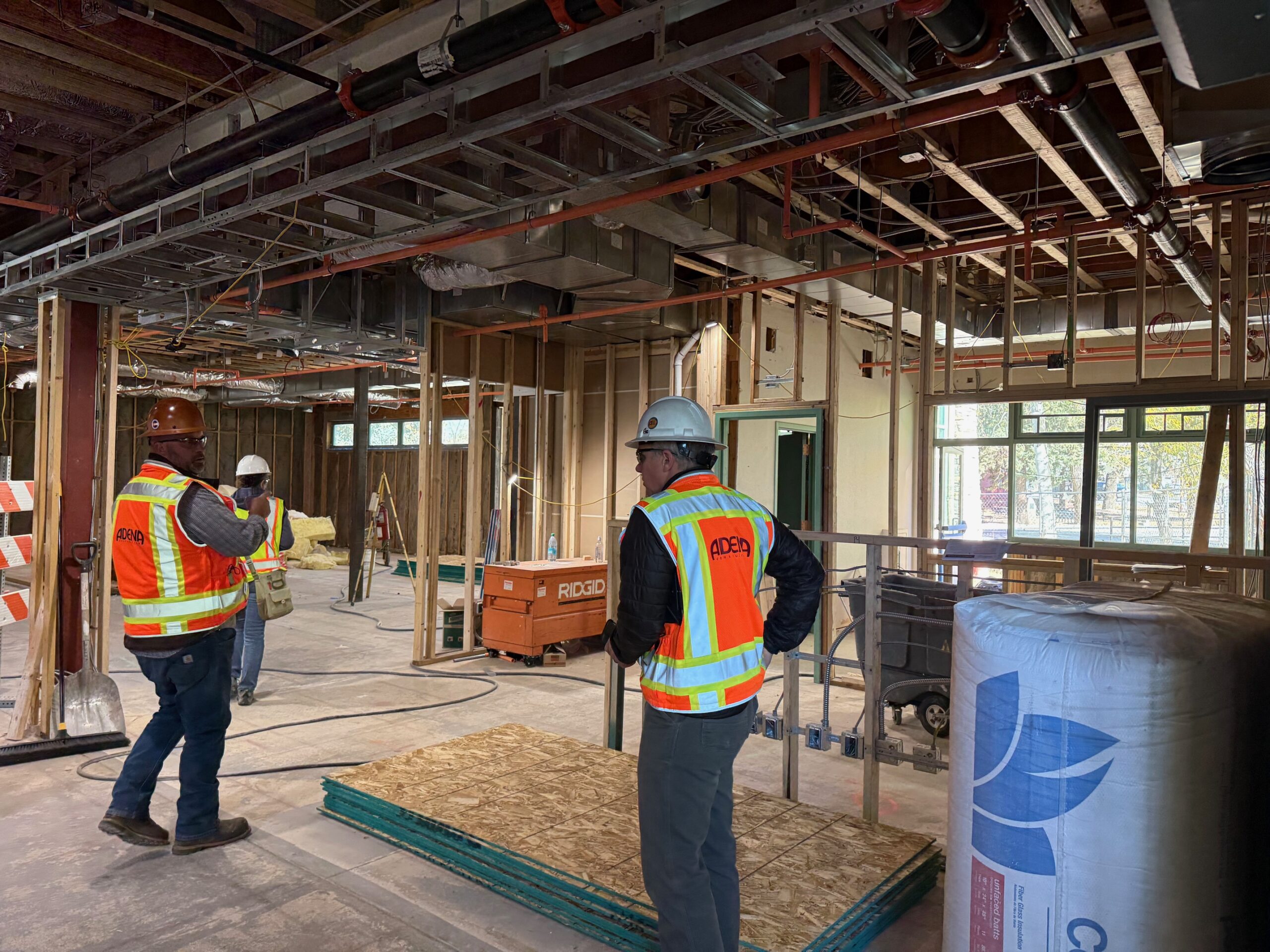 View of new circulation desk area