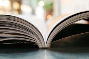 Our book groups. Open book graphic
