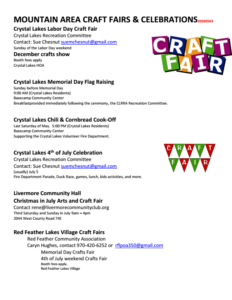 area craft fairs and celebrations
