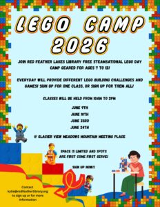 RFL Library Lego Camp 2026 flyer